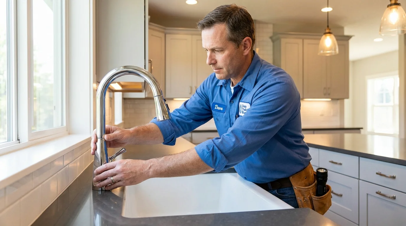 Kitchen faucet installation by Johns Plumbing LLC in Ocala